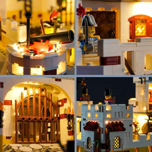 Miniatura 3 de BrickBling Luz LED compatible con Lego Pirates 10320 Eldorado Fortress Building (sin modelo, solo luces), kit de iluminación creativa compatible