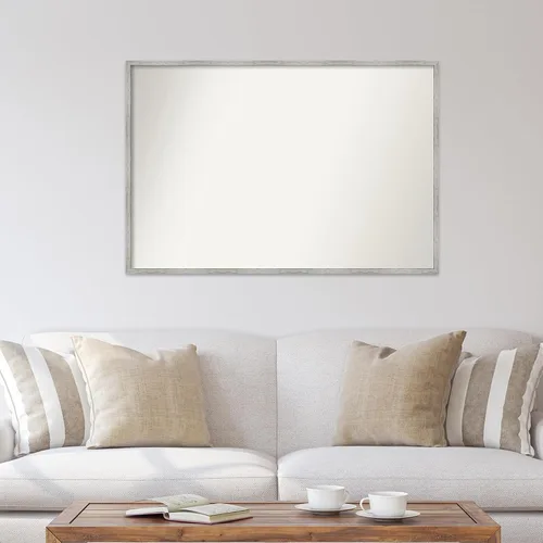 Miniatura 795 de Amanti Art Espejo de baño blanco para sobre el fregadero, 32 x 45 pulgadas, espejo de tocador rectangular blanco esbelto, marco de madera moderno