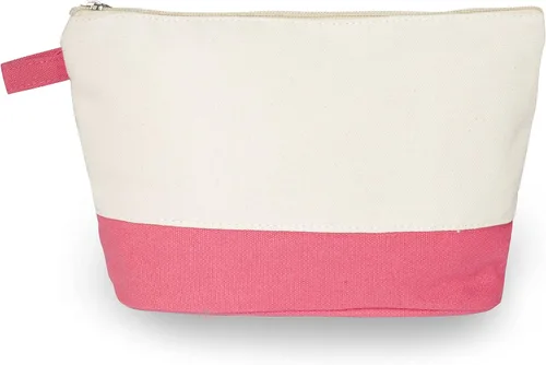 Miniatura 18 de Leisureland Bolsa de cosméticos de dos tonos de lona de algodón maquillaje bolsa de embrague, rojo (Buffalo Plaid Red)