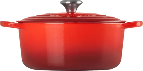 Miniatura 4 de Le Creuset Horno holandés redondo de hierro fundido esmaltado, 5.5 cuartos de galón, Cereza Cerise