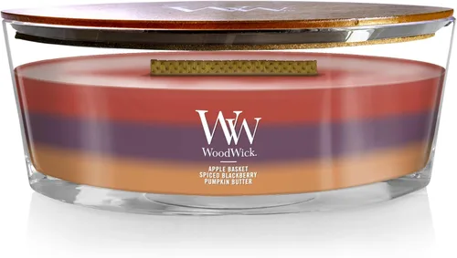 Miniatura 6 de WoodWick Vela mediana de reloj de arena Oceanic Mezcla de soja premium Mecha de madera agrietada Fabricado en Estados Unidos 9.7 onzas