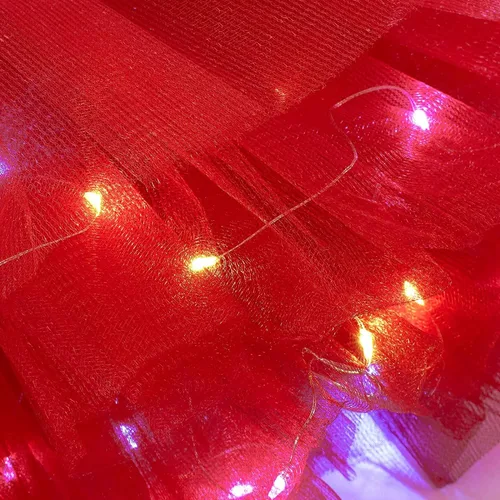 Miniatura 4 de Faldas de tutú LED para mujer, falda de tul con capas para baile de ballet, faldas iluminadas para disfraz de fiesta
