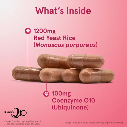 Miniatura 4 de Jarrow Formulas Arroz de Levadura Roja 1200 mg y CoQ10 100 mg por Porción - 120 Cápsulas Vegetales, 60 Porciones - Suplemento Dietético Herbal