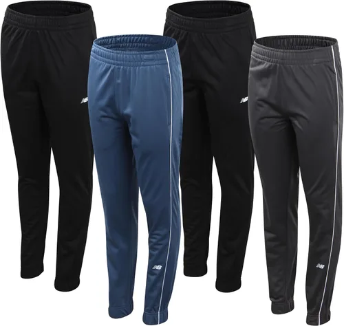 New Balance Pantalones deportivos para niño Paquete de 4 pantalones deportivos de tricot Pantalones deportivos de rendimiento con bolsillos para