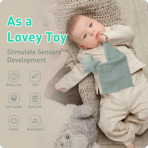 Miniatura 4 de Manta de seguridad suave de muselina de algodón suave y transpirable de alta calidad, regalo perfecto para bebés recién nacidos, niños pequeños