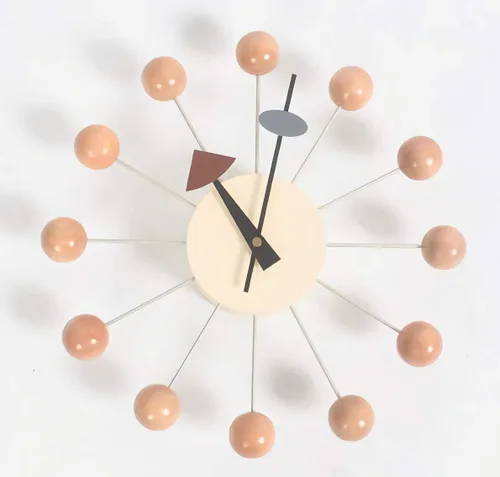 Miniatura 17 de SHISEDECO Reloj asterisco moderno en negro, sin tictac, diseño retro de mediados de siglo, reloj de cuarzo de pared silencioso decorativo