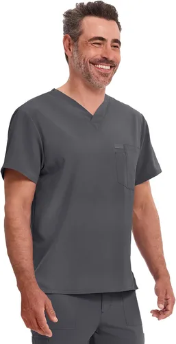 Miniatura 6 de Dickies EDS Essentials - Camisa quirúrgica para hombre con cuello en V y bolsillo DK635