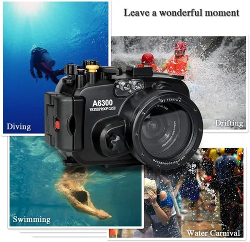 Miniatura 5 de Seafrogs - Carcasa impermeable para Sony A6300 (130 pies/131.2 ft) para cámara subacuática (carcasa + filtro rojo)