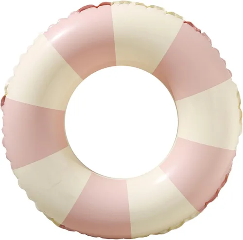 Flotadores de piscina para niños de 5 a 10 años, tubos inflables con rayas simples, bonitos anillos de natación, flotadores, juguetes acuáticos para