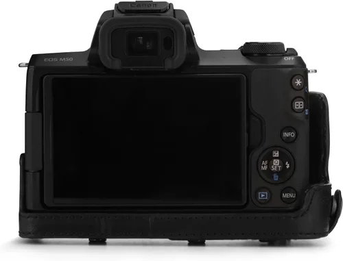 Miniatura 9 de MegaGear Canon EOS M50 - Funda de piel sintética para cámara, color negro