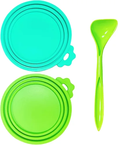 Miniatura 11 de Tapas de silicona para latas de comida para gatos/perros, 3 tamaños universales para latas de comida para mascotas de 3 onzas, 5.5 onzas, 6.5 onzas