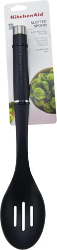 Miniatura 4 de KitchenAid KO004OHOBA Gourmet - Cuchara ranurada de nailon, color negro mate
