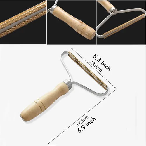 Miniatura 6 de Removedor de pelusa portátil, afeitadora de pelusa - cepillo de viaje reutilizable de doble cara para eliminar pelusa, pelo de mascotas y polvo