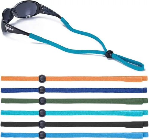 Miniatura 7 de SHINKODA Paquete de 6 correas para gafas - Cordón universal para anteojos - Cordón retenedor de gafas para lectura, seguridad, deportes y gafas