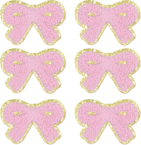 Miniatura 111 de 6 piezas de parches de letras de chenilla autoadhesivas, parches de letras preppy de 2 pulgadas para bolsos, ropa y sombreros, grandes pegatinas