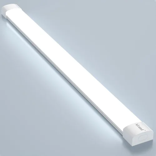 Luz LED Enlazable para Tienda para Cochera Airand de 5 pies, con cable con enchufe, Luces LED para Armario 5000K para Debajo del Gabinete, Lámpara