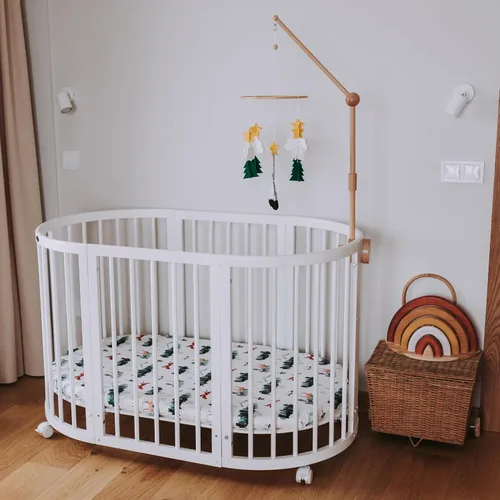 Miniatura 4 de Móvil para cuna de bebé – Móvil colgante de madera para cuna, decoración de guardería para niños y niñas, regalo perfecto para ducha