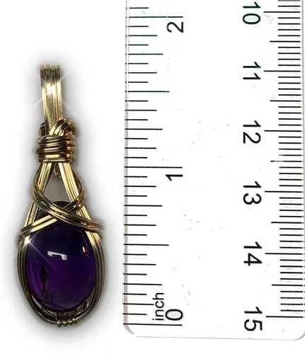 Miniatura 13 de Colgante de cristal de cuarzo rosa de 14 quilates, calidad AAA relleno de oro, varita de corazón, reiki Energy Romance, con elegante caja de regalo