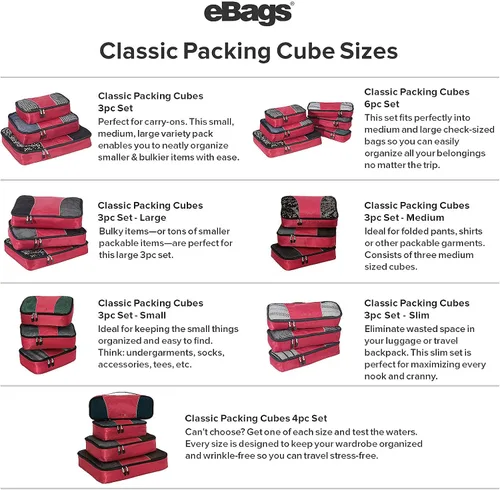 Miniatura 3 de eBags Classic Large 3 Piece Packing Cube Set