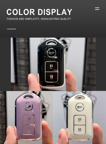 Miniatura 7 de ontto Funda para llavero de 3 botones para Toyota Camry Corolla Vios Reiz Highlander Crown Prado Yaris Remote Protección para llave de coche