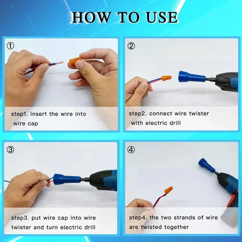 Miniatura 7 de Conductor de tuerca de alambre, conector de cable giratorio giratorio, los mejores regalos de Navidad, controlador de conector de cable