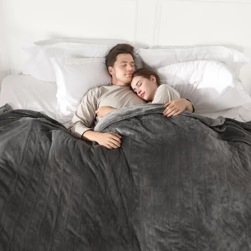 Miniatura 21 de COZYTY Manta eléctrica tamaño completo, manta térmica de franela súper suave y acogedora con 6 niveles de calefacción y 1-10 horas de apagado