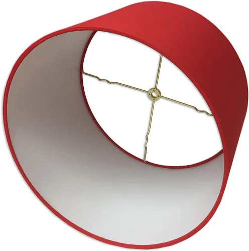 Miniatura 2 de Royal Designs, Inc. Pantalla de lámpara Shallow Drum Hardback, HB-610-10RED, Rojo, 9 x 10 x 7