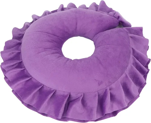 Miniatura 3 de Dioche Almohada de boca abajo, suave spa salón masaje cara, mesa de cama, almohada para el cuello de la cabeza, almohadilla de viaje para el cuello