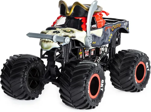 Miniatura 2 de Monster Jam - Camión monstruo oficial de Pirate's Curse, vehículo de colección fundido a presión, escala 1:24, juguetes para niños de 3 años