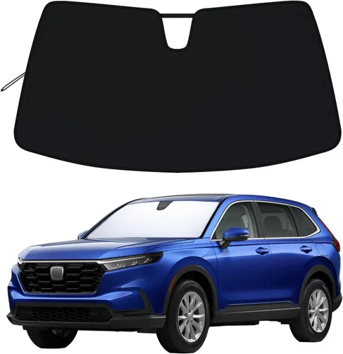 Parasol para parabrisas para Honda CRV 2023 2024 2025 2026 Premium 310T de poliéster reflectante UV y bloqueador de calor, reduce la temperatura
