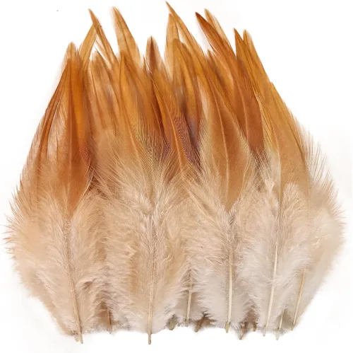 Miniatura 7 de Plumas para manualidades, 240 piezas de 5-7 pulgadas de color azul agua, plumas de gallo Saddle Hackle, plumas a granel para bodas, fiestas en casa