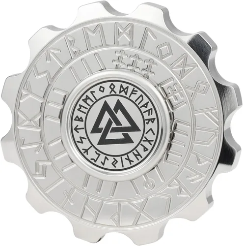 Miniatura 11 de Freelove Juguete para ansiedad vikingo con diseño de pirata y chismes, juguete giratorio de metal de cobre para adultos, rodamiento premium para 4 ~