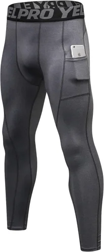 Miniatura 68 de SPVISE Pantalones de compresión para hombre, leggings para deportes, gimnasio, mallas atléticas frescas y secas, capa base para correr, fútbol