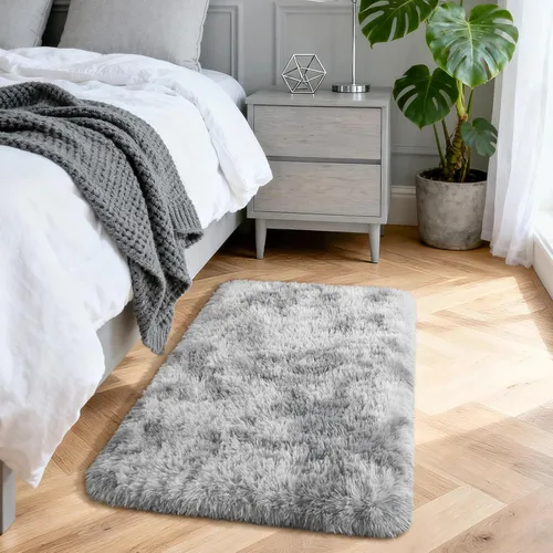Miniatura 71 de Merelax Alfombra Moderna Suave y Esponjosa Shaggy para Dormitorio Sala de Estar Decoración de Sillas Pequeñas Alfombras Tapetes para Pies Piso, Verde