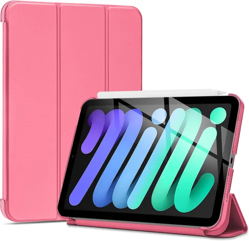 Miniatura 21 de ProCase Funda inteligente para iPad mini 7 A17 Pro 2024/iPad Mini 6 2021 8.3 pulgadas iPad mini 7ª/6ª generación, cubierta trasera dura para iPad