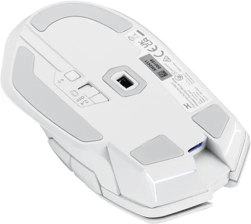 Miniatura 6 de PowerColor ALPHYN AM10 - Ratón inalámbrico para juegos, color blanco