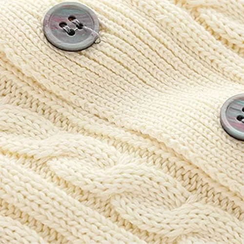 Miniatura 4 de chengchuang Mameluco de punto para bebé recién nacido de manga larga cálido conjunto de gorro cálido