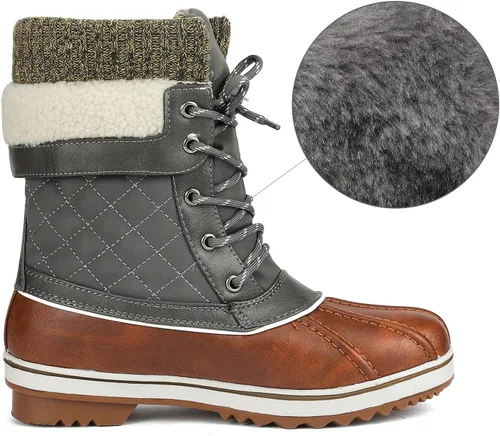Miniatura 4 de DREAM PAIRS Botas de nieve de invierno para mujer
