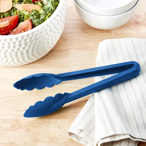 Miniatura 4 de Mercer Culinary Hell's Tools Hi-Heat - Pinzas utilitarias, 9.5 pulgadas, color azul