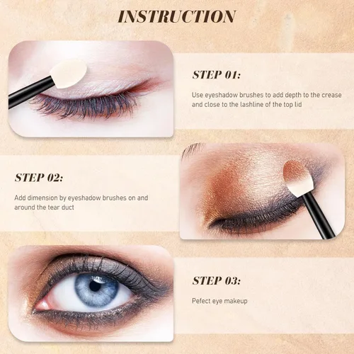 Miniatura 5 de Tanlade 500 aplicadores de sombra de ojos, brochas de maquillaje desechables para sombra de ojos, cepillos de esponja de doble cara para mujeres