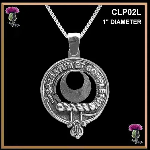 Miniatura 3 de Arnott Large 1" Scottish Clan Crest Pendant - Sterling Silver