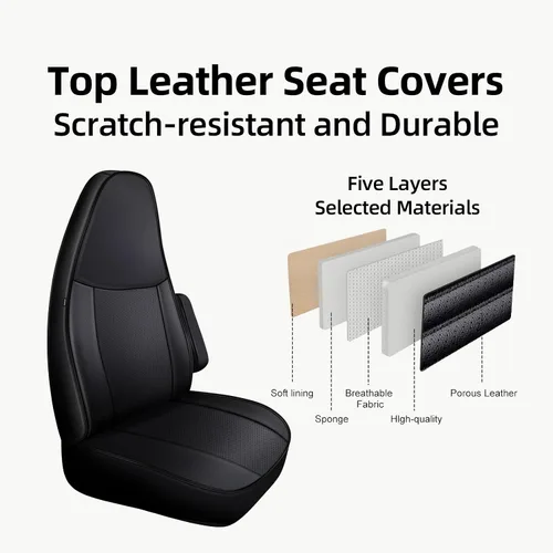 Miniatura 5 de AOMSAZTO Fundas de asiento de coche para Chevy Express Van accesorios 2010-2025 cuero artificial, impermeable, resistente al desgaste