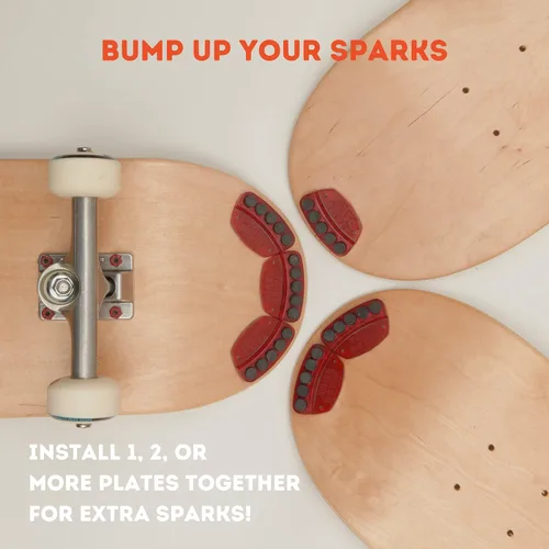 Miniatura 4 de Placa de Chispas Tail Devil Skateboard - Chispas para Tu Patineta, Accesorio Definitivo del Patinador, Una Placa de Cola Adjunta para Efecto