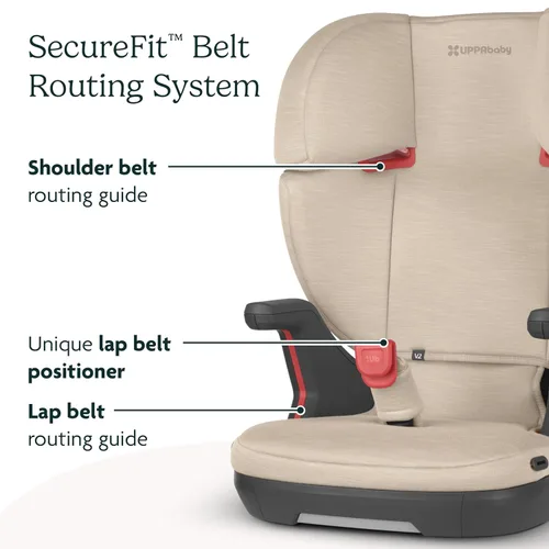 Miniatura 5 de UPPAbaby Alta V2 Asiento elevador de respaldo alto/Siete posiciones, reposacabezas de apoyo activo para niños en crecimiento/guía de cinturón