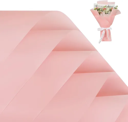 Miniatura 29 de FUHITIM - 20 hojas de papel impermeable para suministros de florista, envoltura de ramos de flores y regalos de bodas, cumpleaños, bricolaje