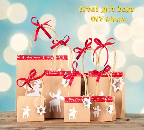 Miniatura 5 de BagDream Bolsas de compras Kraft de 10 x 5 x 13 pulgadas, 100 bolsas de papel marrón con asas a granel, para regalos, mercancía, venta al por menor