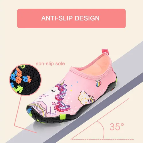 Miniatura 4 de Zapatos de agua para niños pequeños zapatos de natación de suela suave gruesa para niños deportes al aire libre calcetines acuáticos descalzos