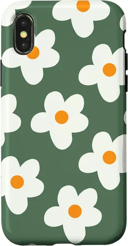 Miniatura 5 de Retro 60s flower vintage floral pattern sage green Groovy Case for iPhone 16