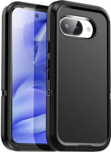 Miniatura 9 de AICase Funda transparente para Google Pixel 9a (6.3 pulgadas), resistente protección contra caídas, cuerpo completo, a prueba de golpes, a prueba