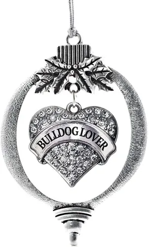 Miniatura 43 de Inspired Silver Adornos festivos de dije de corazón pave de plata con circonitas cúbicas